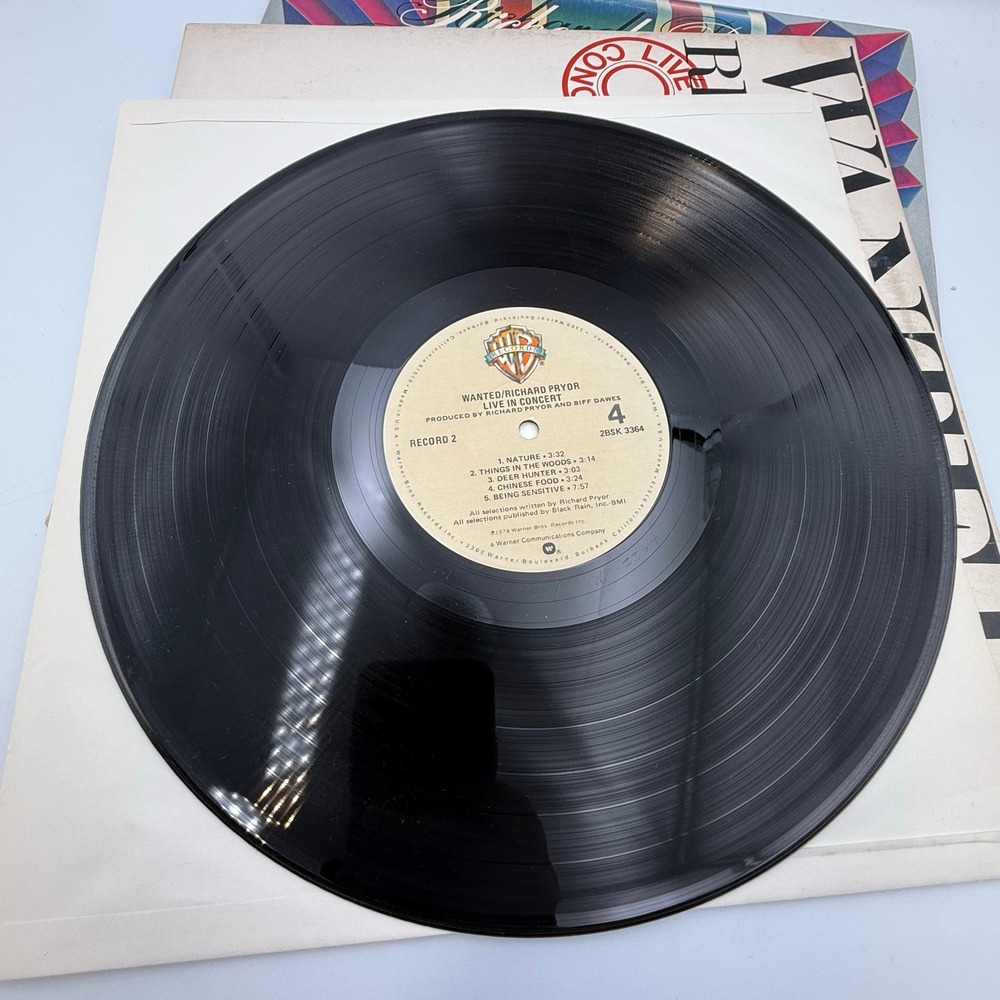 Richard Pryor Wanted Live In Concert 1978 Double Vinyl LP 2BSK 3364 Gatefold - Picture 4 of 16
